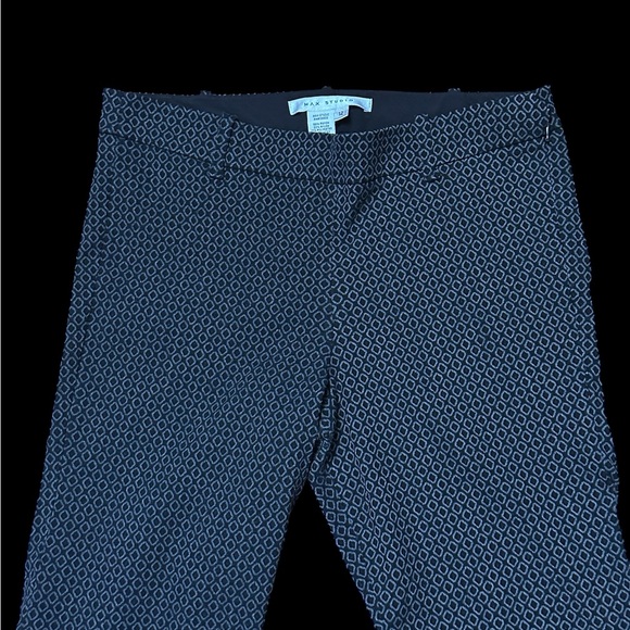 Max Studio Patterned Trousers side zipper Size 12 - Picture 6 of 8